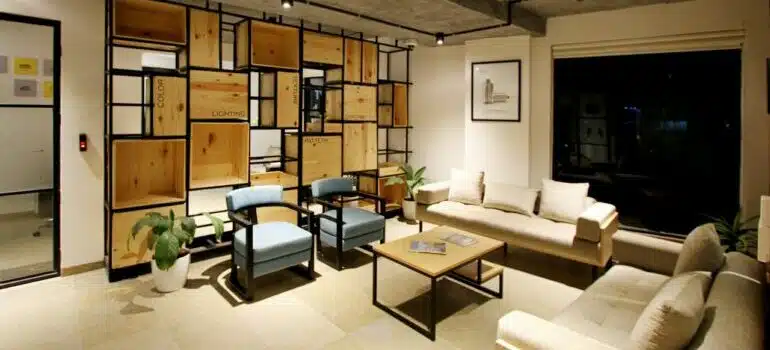 a tidy living room