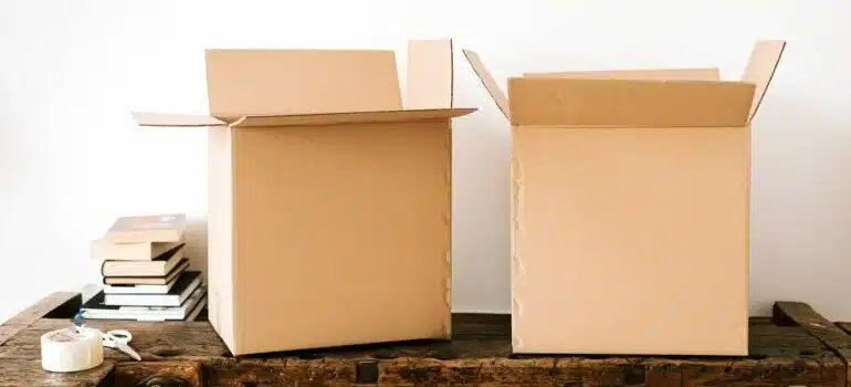 two boxes and duct tape