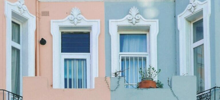 home facade with different colors
