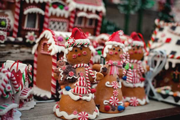 The Four Seasons Gingerbread Village