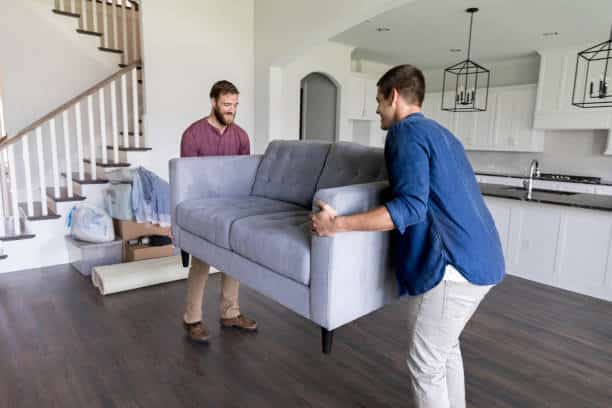 How to move a couch through a small door