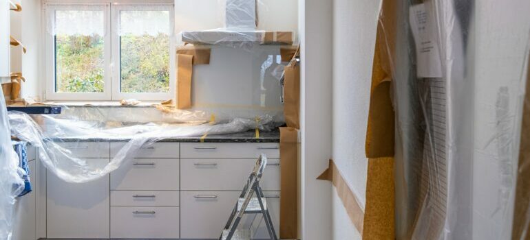 renovating kitchen