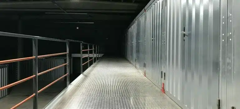 Inside of a storage facility