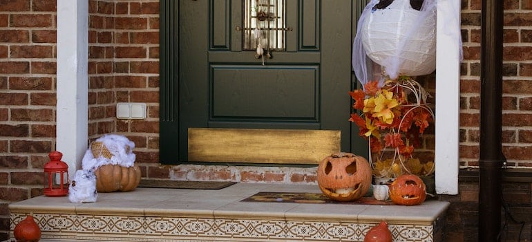 Carved-out Pumpkins Laid on the Doorstep are among the fun things to do in Austin this fall.