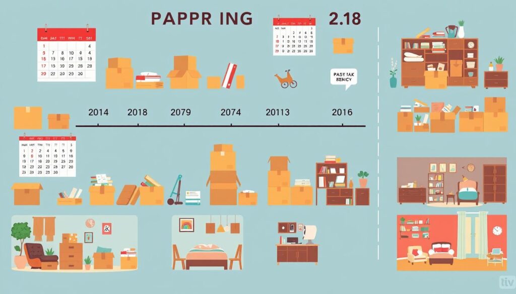 apartment packing timeline