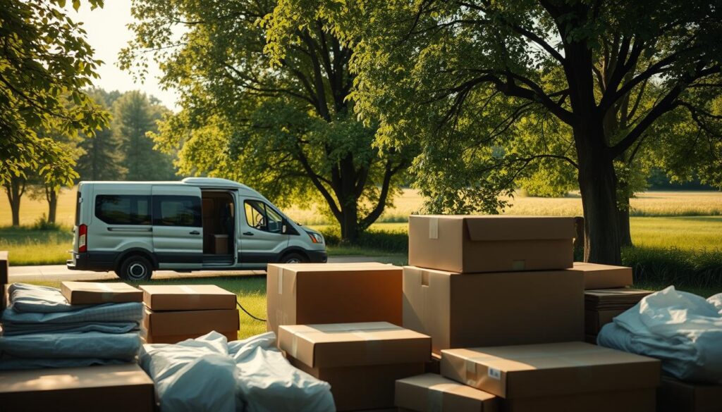 Eco-friendly moving practices