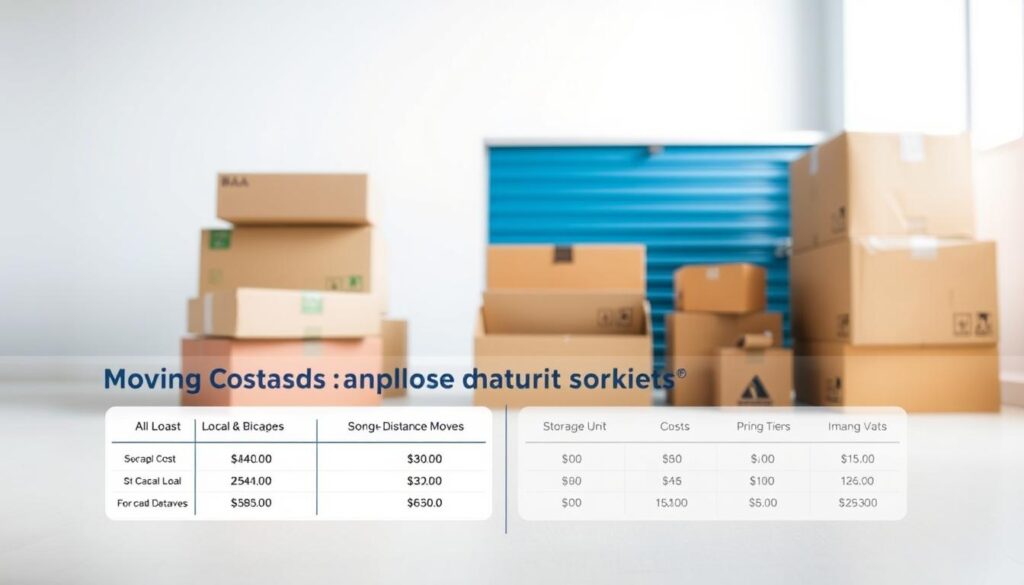 Moving Costs and Storage Pricing