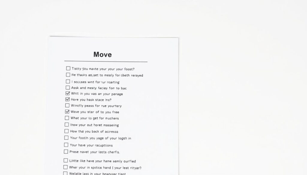 moving checklist