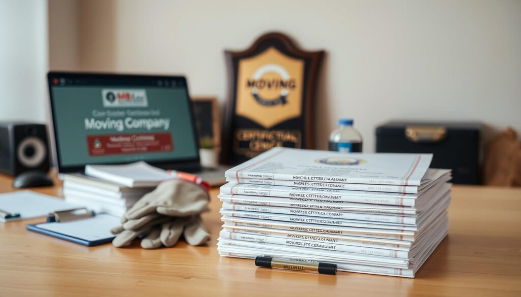 moving company credentials
