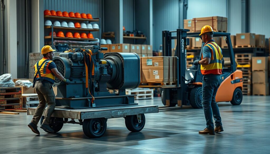 moving safety equipment