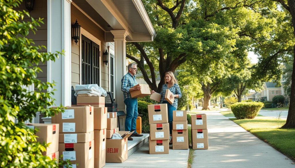 preparing for a move in Central East Austin