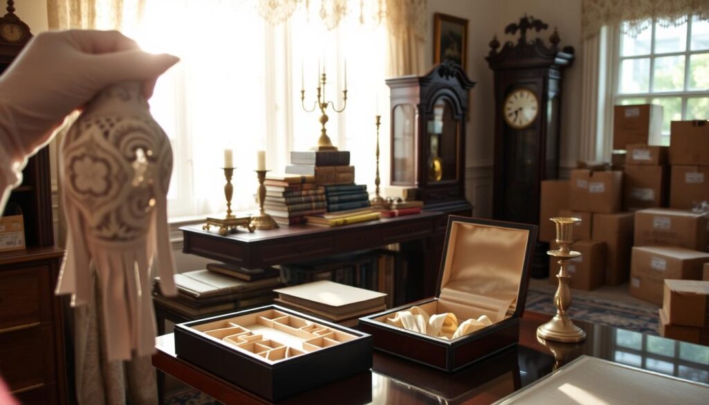 Handling antiques during a move