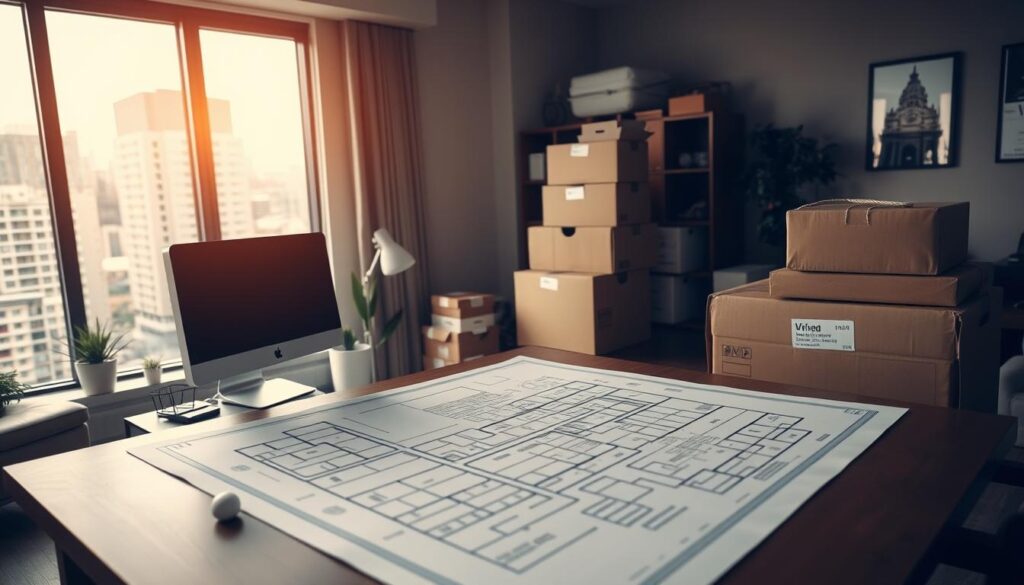 Moving plan visual