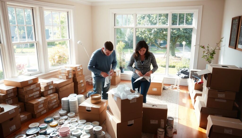 Preparing for moving day