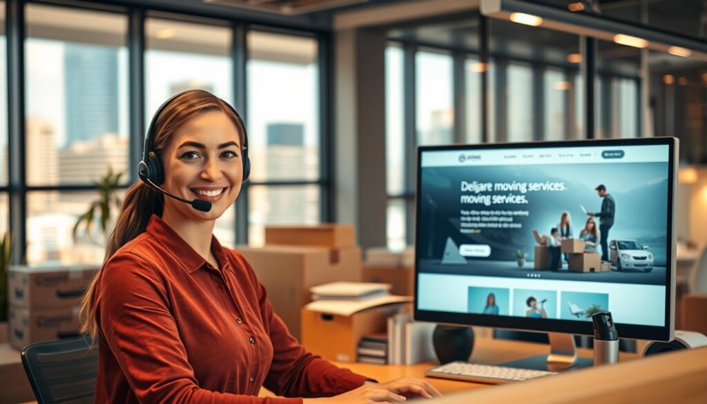 customer support and communication for moving services