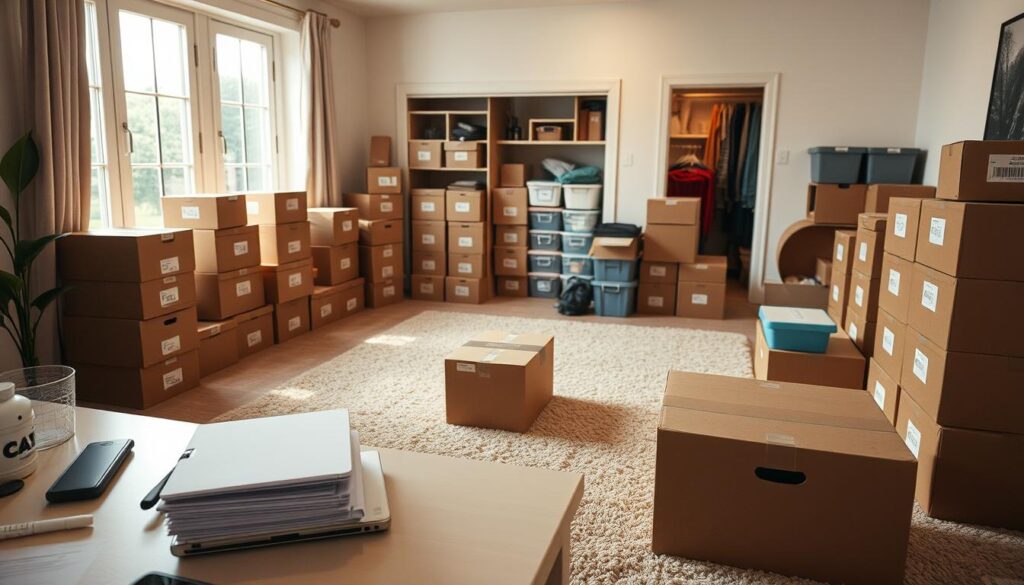 decluttering preparations for moving