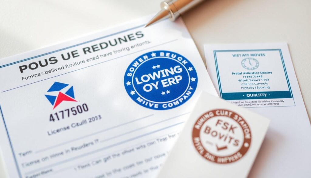 moving company credentials