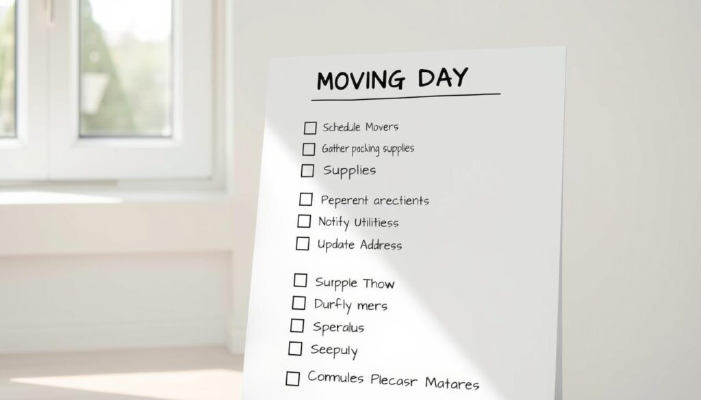 moving day preparation checklist