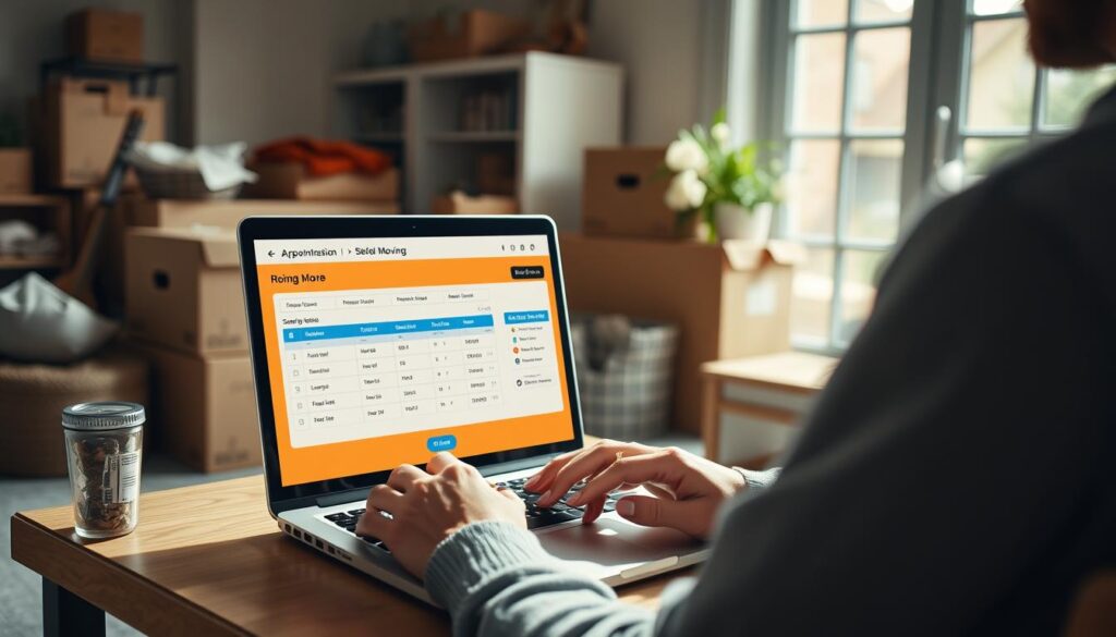 scheduling moving services