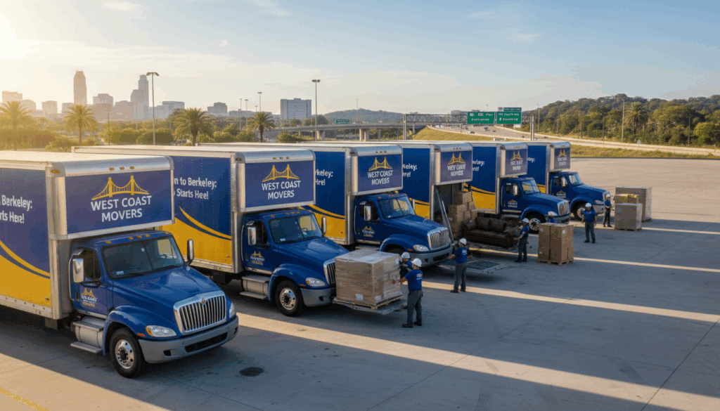 professional moving company vehicles