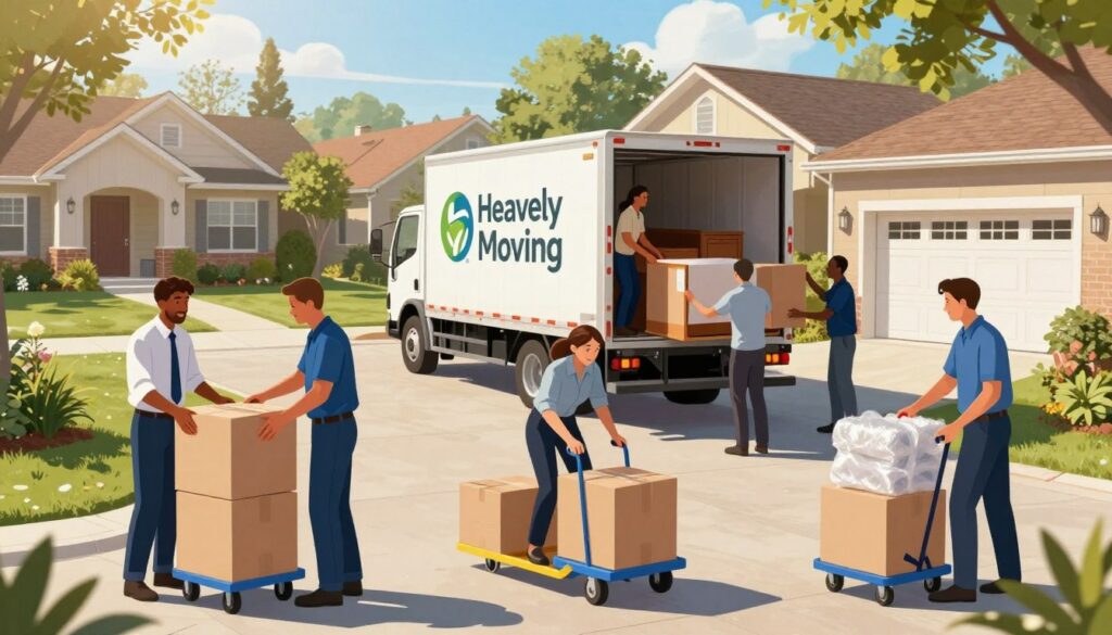 The step-by-step process of working with Heavenly Moving